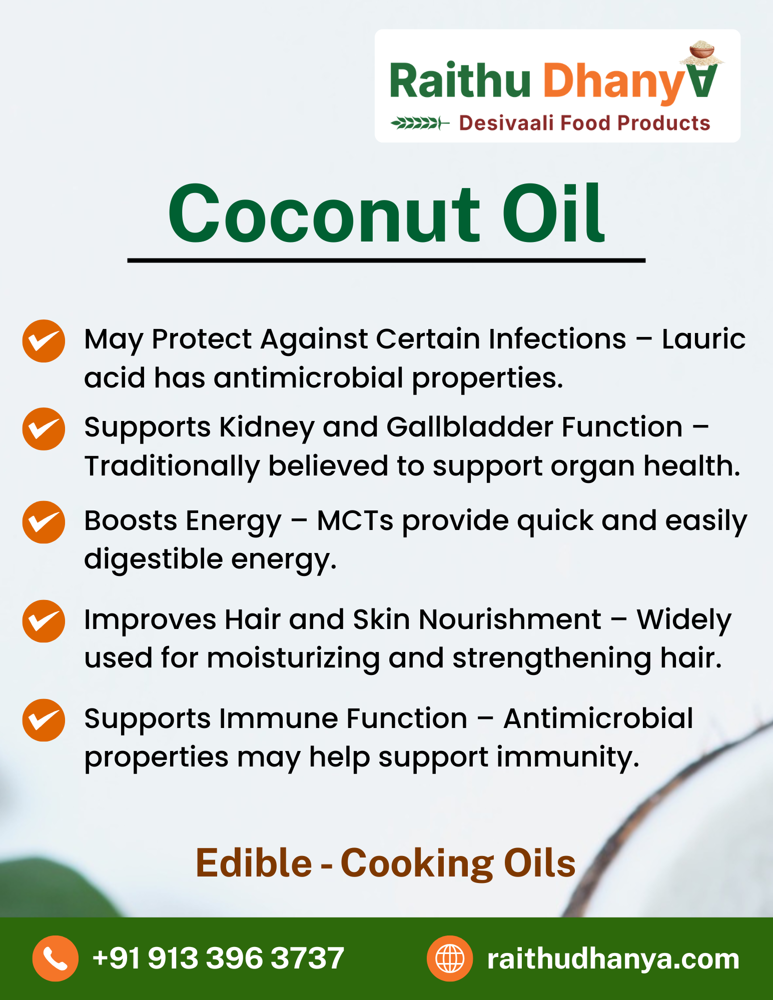 Coconut Oil (Edible)